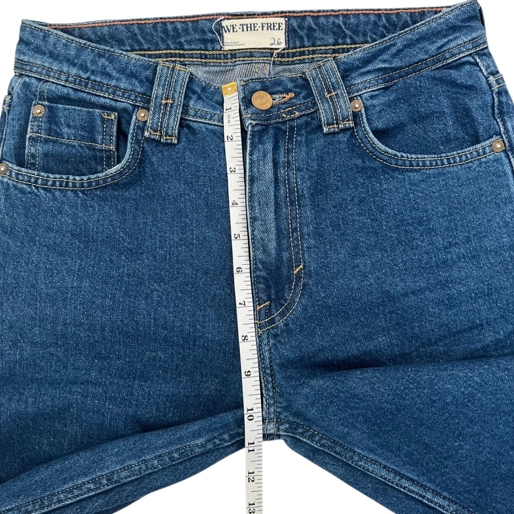 We The Free Ava High Rise Boot Cut Denim Jeans SZ 26 Western Casual Chic - Picture 14 of 14